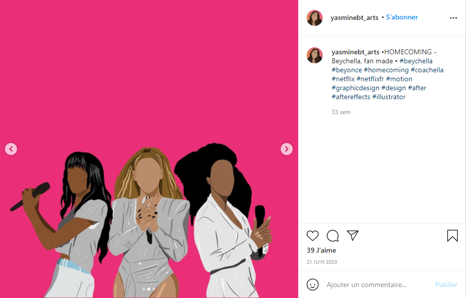 Le compte Instagram de Yasmine - Val d'Oise Communication