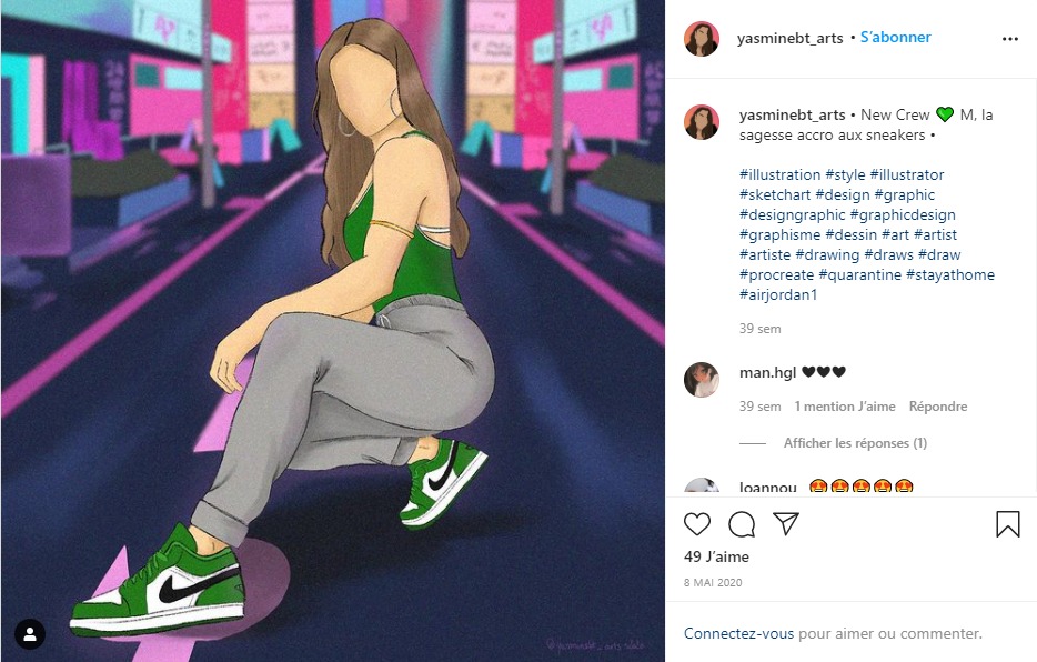 Yasmine est aussi présente sur Instagram - Val d'Oise Communication