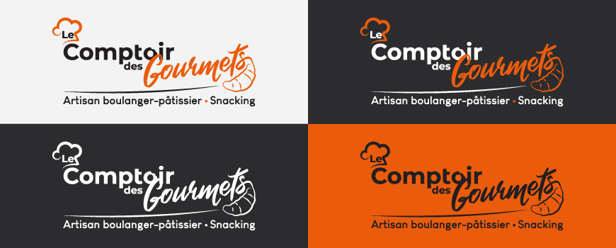 La charte graphique pour le Comptoir des Gourmets - Val d'Oise Communication