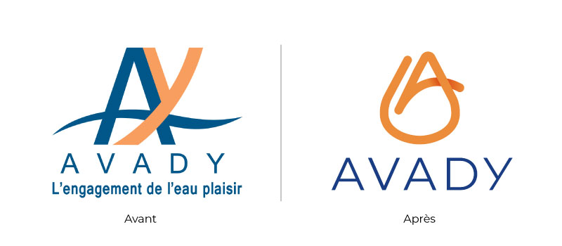 Logo Avady réalisé par Val d’Oise Communication - Avant/Après