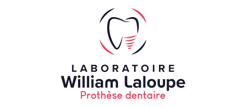 Logo Laboratoire William Laloupe réalisé par Val d’Oise Communication (logo prothèse dentaire)