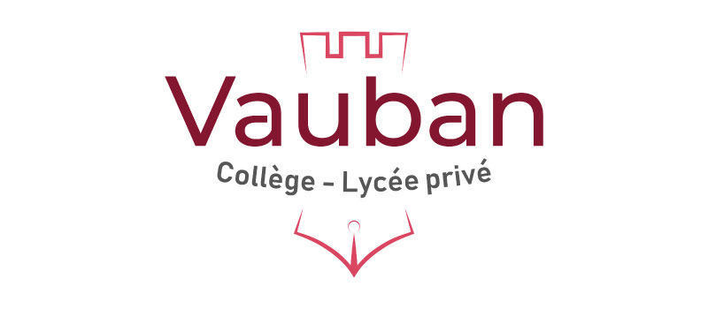 Logo Lycée Vauban réalisé par Val d’Oise Communication (logo école)